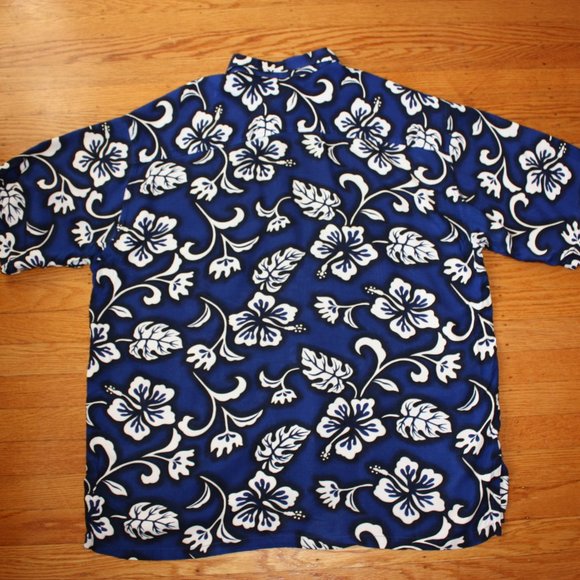 Hibiscus Collection Vintage Hawaiian Floral Shirt - Picture 4 of 4